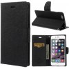 Pouzdro a kryt na mobilní telefon Apple Mercury / kryt pro Apple iPhone 6 Plus / 6S Plus - Mercury, Fancy Diary BLACK/BLACK