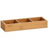 Úložný box Zeller Present Dřevěná bedna 28 x 4,5 x 10,2 cm bambus 13335