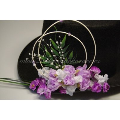 Cylindr na auto - kvítka v lila a bílé (1 ks) – Hledejceny.cz