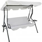 Pro-Tech shop KRE5422 Zahradní houpačka - šedá, bez polštářů a s držáky na nápoje 62250 – Hledejceny.cz