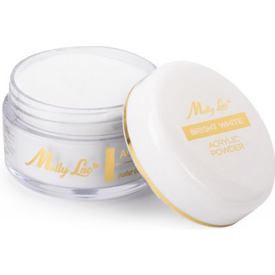 MollyLac akrylový prášok Acrylic Powder Bright White 15 g – Zboží Dáma