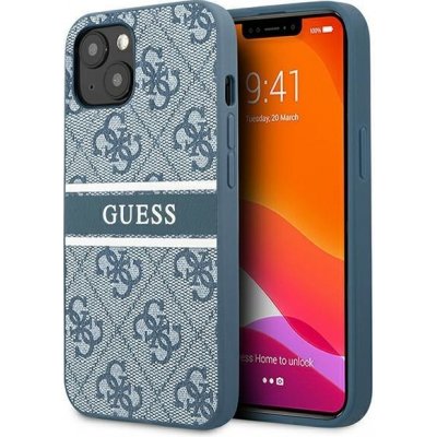 Pouzdro Guess Iphone 13 mini modré hardcase 4G Stripe (