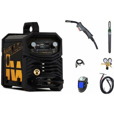 iWELD 225 OLED Syn SET 4 + kukla profi Predátor + RV Argon + hořák TIG 4 metry + lahev Argon 800MIG225SYN – Sleviste.cz