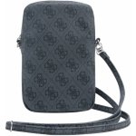 Guess PU 4G Triangle Logo Wallet Phone Bag Zipper černé – Zboží Živě