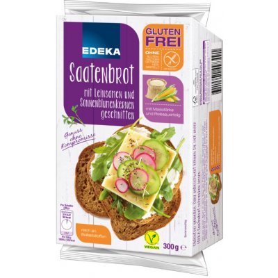 Edeka bezlepkový semínkový chléb 300 g – Zboží Dáma