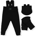 ESITO Rostoucí žebrované kalhoty s laclem Color Black černá – Zboží Mobilmania