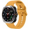 Řemínek k chytrým hodinkám PROTEMIO 88611 WAVY Silikonový řemínek pro Samsung Galaxy Watch Ultra 47mm žlutý