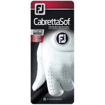 FootJoy CabrettaSof bílá cadet Mens Golf Glove Levá L