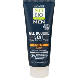 SO’BiO étic Men sprchový gel 3v1 tonizující cedr 200 ml