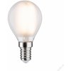 Žárovka Paulmann LED kapka 6,5 W E14 mat teplá bílá