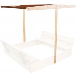 Aga Stříška na dětské pískoviště 120x120 cm Hnědá – Sleviste.cz