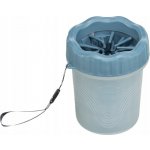 Trixie Tlapkomyčka S-M silikon/plast modrá – Zboží Mobilmania