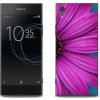 Pouzdro a kryt na mobilní telefon Sony Pouzdro mmCase gelové Sony Xperia XA1 - fialová kopretina