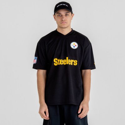 New Era pánské tričko Wordmark Oversized NFL Pittsburgh Steelers