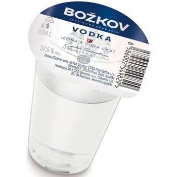Božkov Vodka 37,5% 20 x 40 ml (panák)