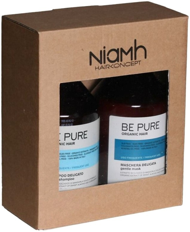 Niamh Be Pure Gentle šampon pro každodenní péči o vlasy 500 ml + maska na každodenní péči 500 ml dárková sada