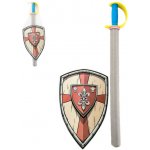 Teddies meč pěnový se štítem 75 cm v síťce – Hledejceny.cz