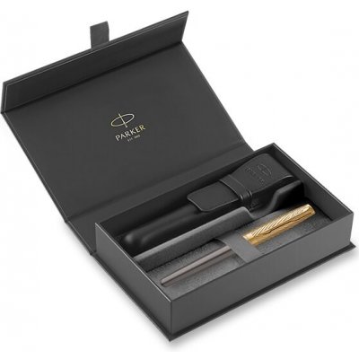 Parker Sonnet Premium Arrow GT 18K plnicí pero hrot F dárková sada s koženým pouzdrem 1502/5191038 – Hledejceny.cz