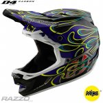 TroyLeeDesigns D4 Carbon MIPS Torched Black Purple 2025 – Zboží Dáma