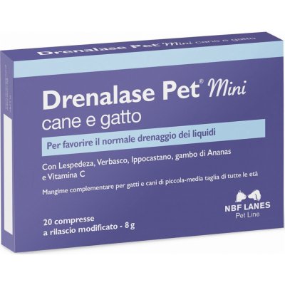 NBF Lanes drenalase pet Mini pes a kočka odvodnění tekutin 20 tbl – Hledejceny.cz