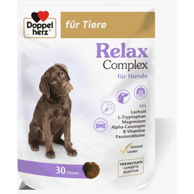 Doppelherz Relax Complex žvýkací tablety pro psy 30 tbl 95 g – Hledejceny.cz