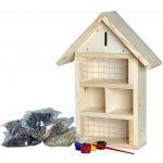 ČistéDřevo dřevěný Hmyzí hotel k dozdobení 34 x 12 x 45 cm – HobbyKompas.cz