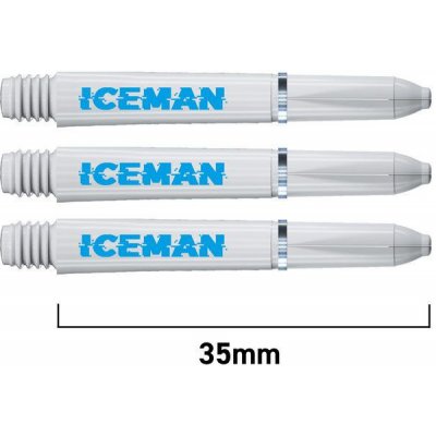 Red Dragon Gerwyn Price Iceman VRX plastové bílé, krátké, 35mm – Zboží Dáma