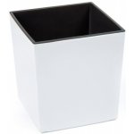 Lepaso Plastový květináč Juka 400x400 mm bílý – Zboží Dáma