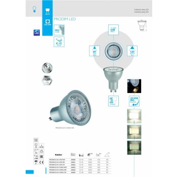 Kanlux PRODIM GU10-7,5WS6 studená bílá