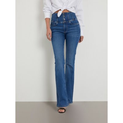 Guess dámské džíny high waist W4RA0A.D59F2 modré – Zboží Mobilmania