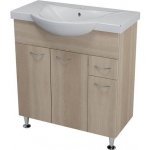 Aqualine KERAMIA FRESH umyvadlová skříňka 74,5x74x34,7cm,dub platin dub platin – Zbozi.Blesk.cz