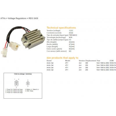 Regulátor napětí DZE ELEKTRYKA 02435-01 – Zboží Mobilmania