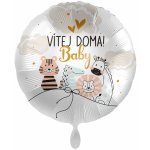 Premioloon Fóliový balón kruh Vítej Doma Baby – Hledejceny.cz