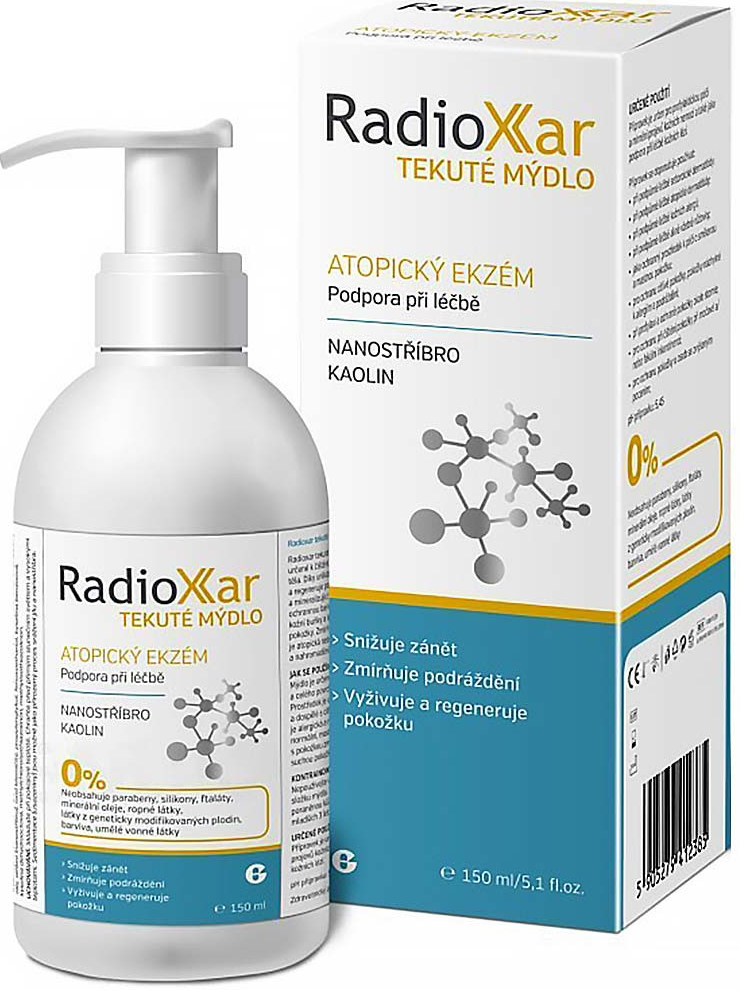 RadioXar tekuté mýdlo s nanostříbr.+kaolinem 150 ml od 176 Kč - Heureka.cz