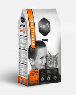 Amity Premium cat STERILISED Krmivo pro kočky losos 10 kg