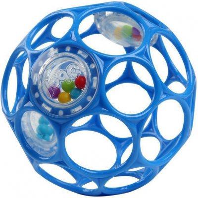 Bright Starts Míček OBALL RATTLE s chrastítkem 10 cm Blue – Zbozi.Blesk.cz