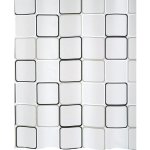 Spirella FRAME čtverce bílo-černý 180 x 200 cm – Hledejceny.cz