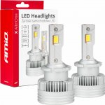Amio LED výbojky D2S D2R D4S D4R LED X AllinOne, bílé 6000K | 9000 LM, 2 ks – Zboží Mobilmania