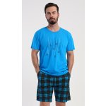 Vienetta MAN pánské pyžamo šortky Tetris game: modrá – Zboží Dáma