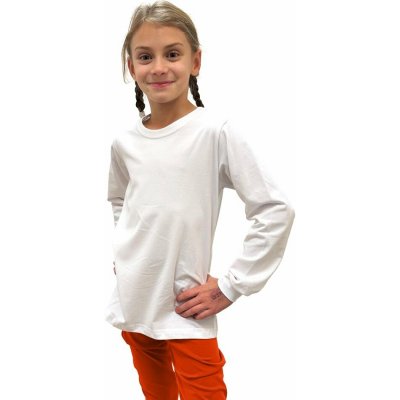 Jožánek Dětské tričko dlouhý rukáv bílé – Zboží Dáma