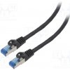 síťový kabel Lanberg PCF6A-10CC-0150-BK Patch, S/FTP, 6a, lanko, CCA, LSZH, 1,5m, černý