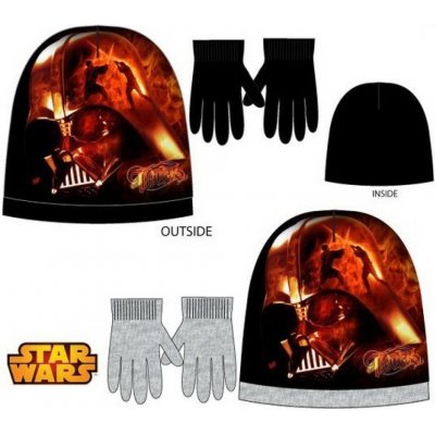 Disney Star Wars čepice rukavice set černá – Zboží Mobilmania