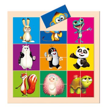 Bino Vkládací puzzle Krtek a Panda