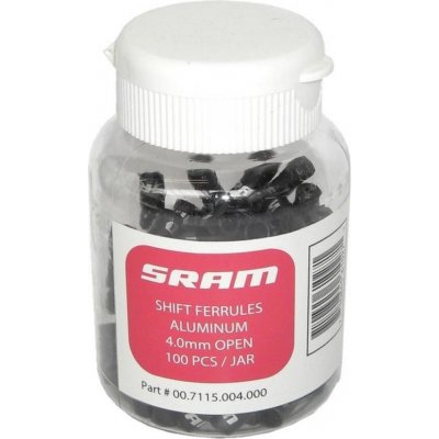 Sram SHIFT FERRULES 4.0MM OPEN BLK 100-COUNT – Zboží Mobilmania
