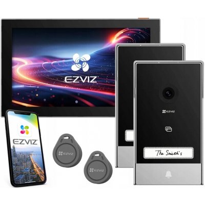 Sada videovrátného EZVIZ HP7 se dvěma dveřními panely – Sleviste.cz