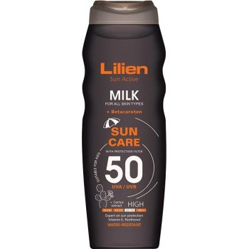 Lilien Sun Active mléko na opalování SPF50 200 ml