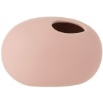 Světle růžová keramická oválná váza Matt Pink S - 16*10*11 cm - J-Line by Jolipa – Hledejceny.cz