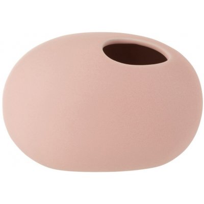 Světle růžová keramická oválná váza Matt Pink S - 16*10*11 cm - J-Line by Jolipa – Hledejceny.cz