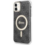 Pouzdro Guess 4G IML MagSafe iPhone 11 černé – Zboží Mobilmania