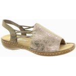 Rieker 608D1-60 beige – Zboží Mobilmania